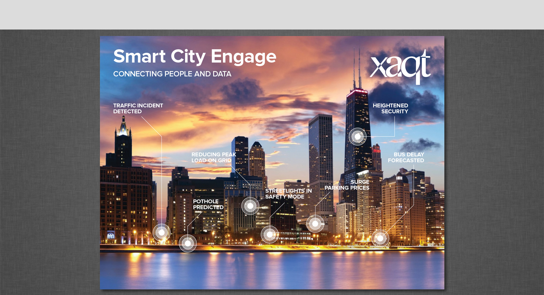 Xaqt trade show background